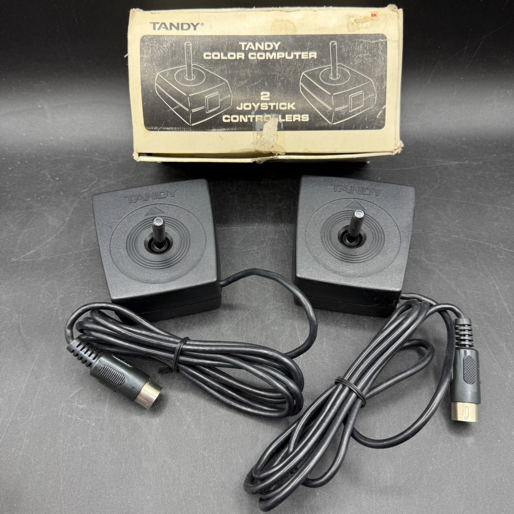 Vintage Tandy Joystick Controllers for Color Computer 26-3008A Untested